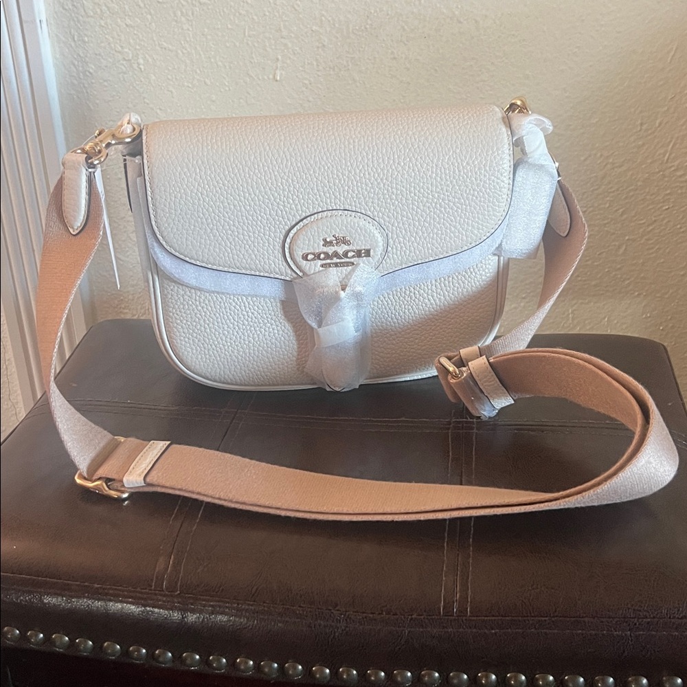 Coach Cream Leather Women's Bag